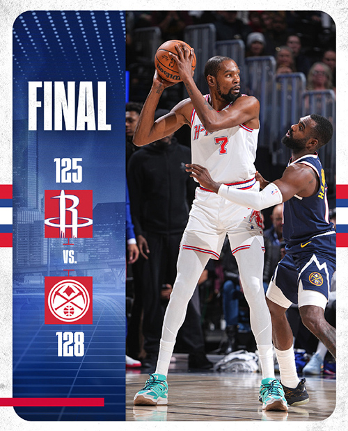 掘金128-125加时险胜火箭，<a href=/qiuyuan/halkan/lanqiuzhibo/130.html target=_blank class=infotextkey>约基奇</a>39+15+10，申京33+10+10