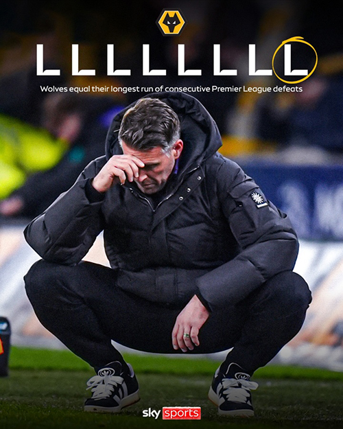 狼队“死亡赛程”来了：17轮仅2分垫底，下周两碰<a href=/halkan/zuqiuzhibo/manlian/ target=_blank class=infotextkey>曼联</a>+再踢枪手<a href=/halkan/zuqiuzhibo/liverpool/ target=_blank class=infotextkey>利物浦</a>