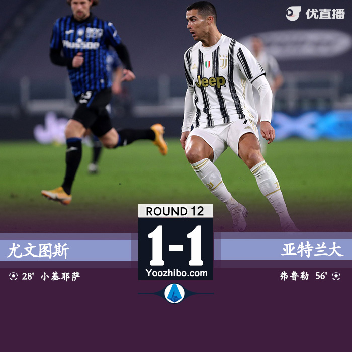 <a href=/halkan/zuqiuzhibo/juventus/ target=_blank class=infotextkey>尤文图斯</a>1-1亚特兰大