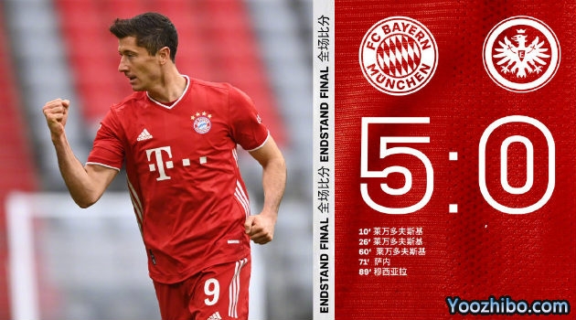 <a href=/halkan/zuqiuzhibo/bayern/ target=_blank class=infotextkey>拜仁</a>慕尼黑5-0法兰克福